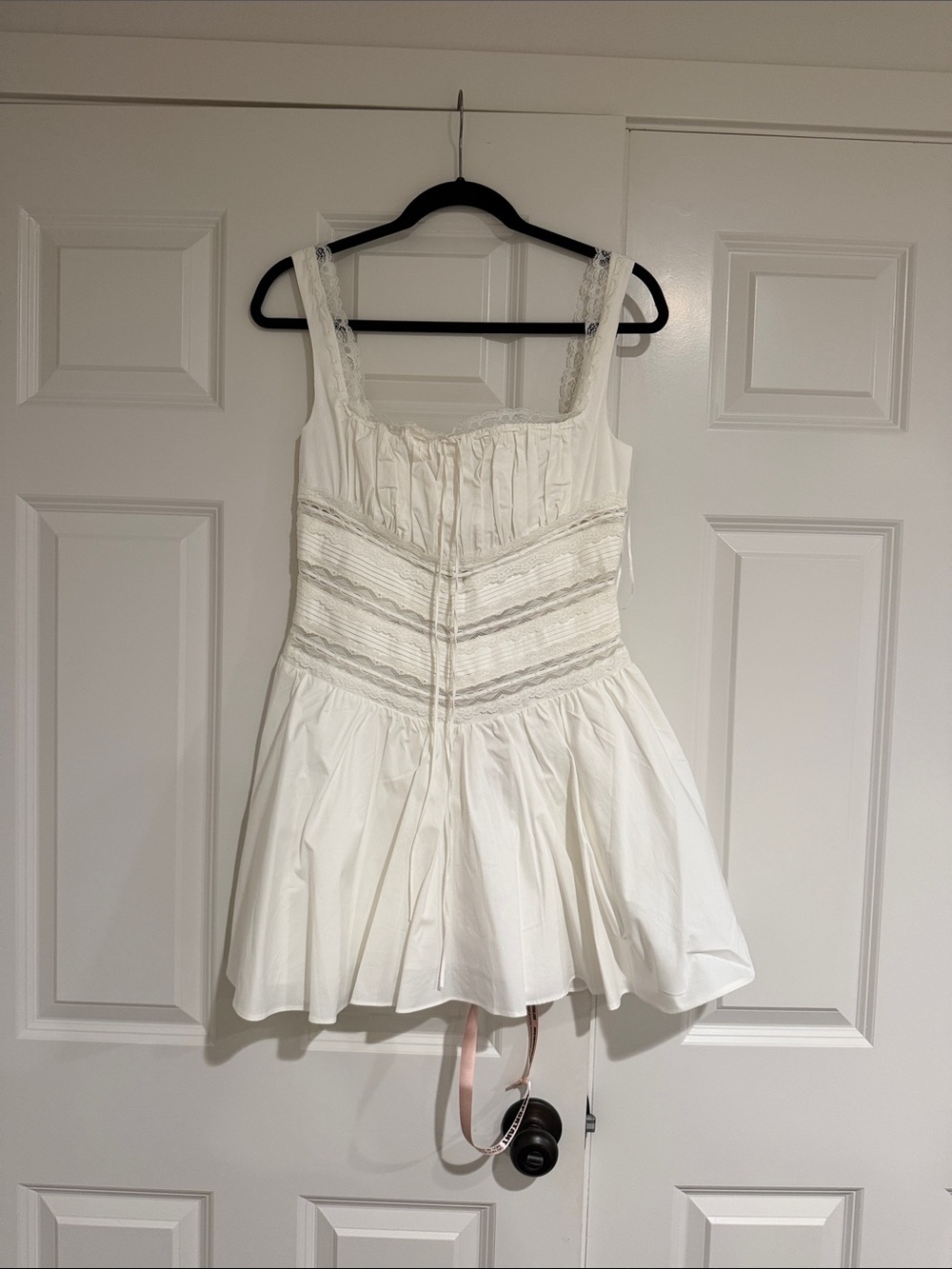 House of CB White Mini Dress with Lace Corset Bodice - Picture 4 of 10